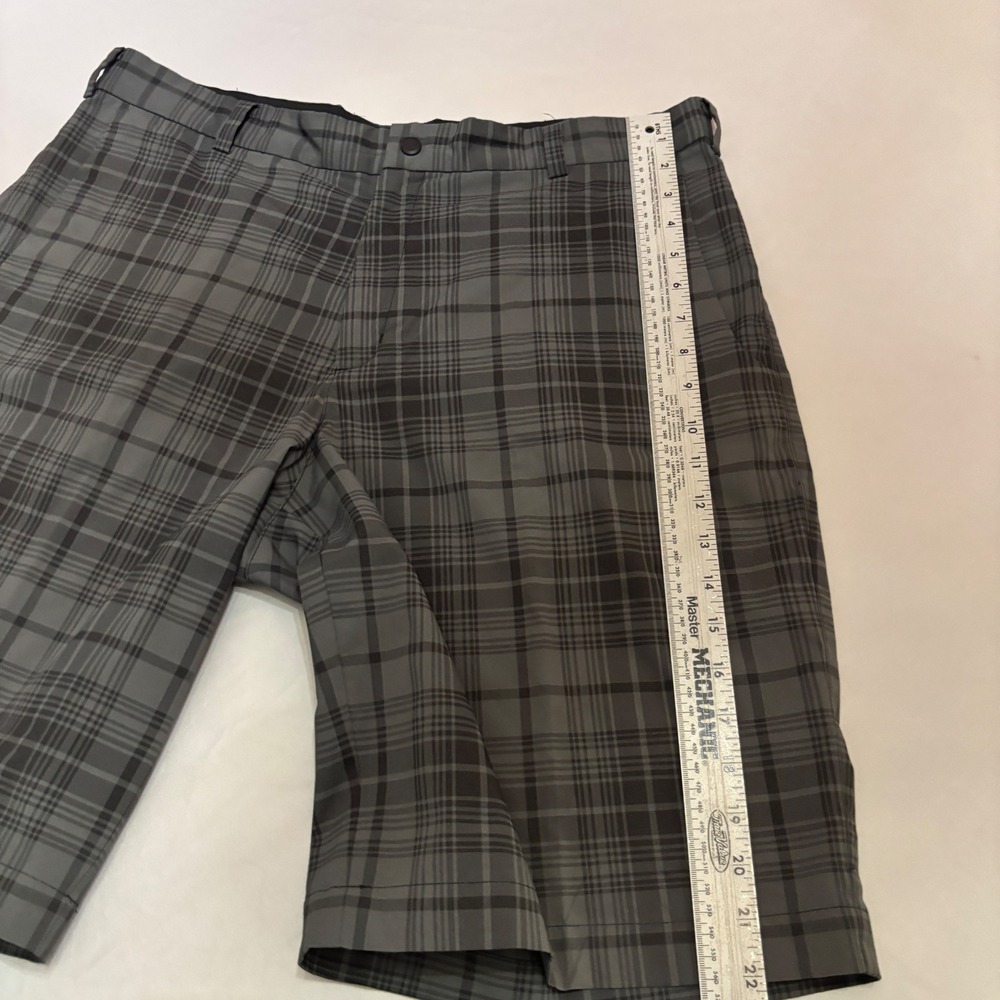 Nike Golf Shorts Mens 36 Grey Plaid Dri-FIT Tour Performance 509182-010 - Picture 11 of 14
